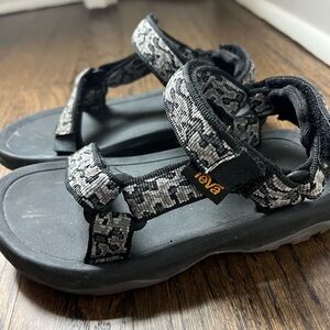 Teva Black and Gray Sport Sandals with Adjustable Straps